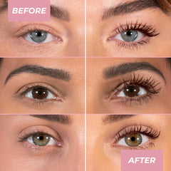 Buildable Xtendlash mascara layered for natural to dramatic lids