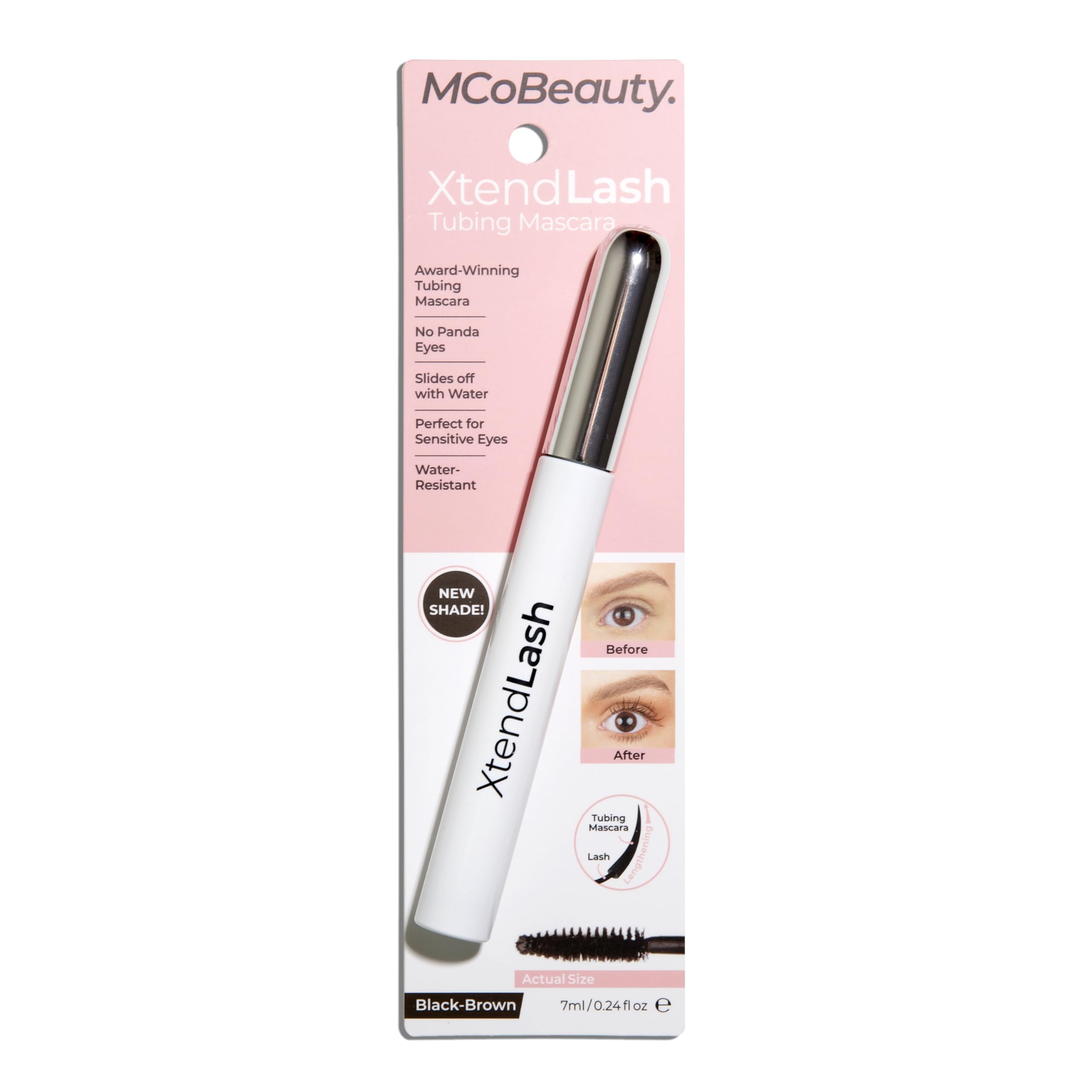 Easy warm-water removal of Xtendlash mascara at night