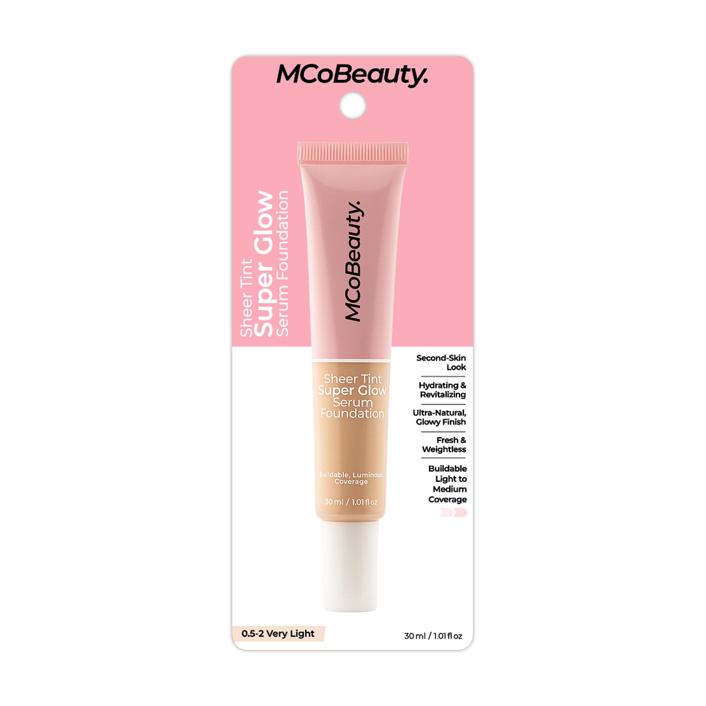 MCoBeauty Application using brush or sponge for seamless, barely-there glow