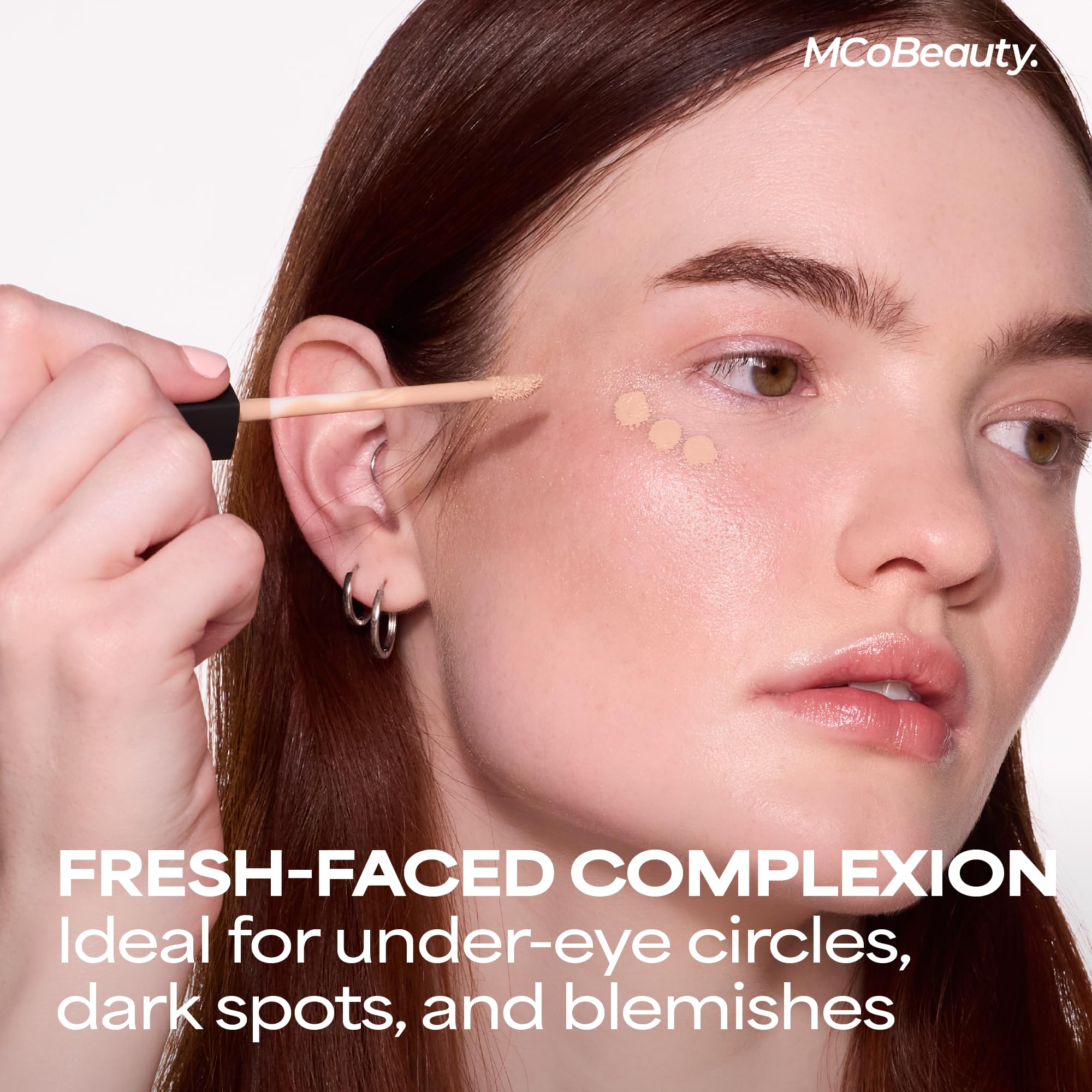 MCoBeauty Brighten & Perfect Concealer brightening effect for a refreshed look.