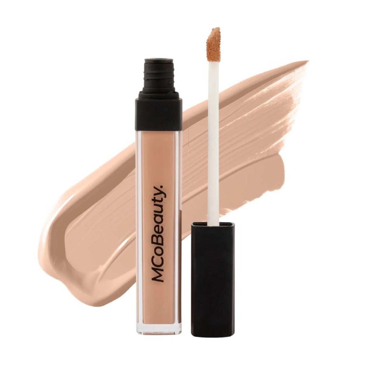 MCoBeauty Brighten & Perfect Concealer packshot showing creamy coverage and natural finish.