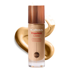 MCoBeauty Flawless Glow bottle delivers dewy radiance for the complexion.