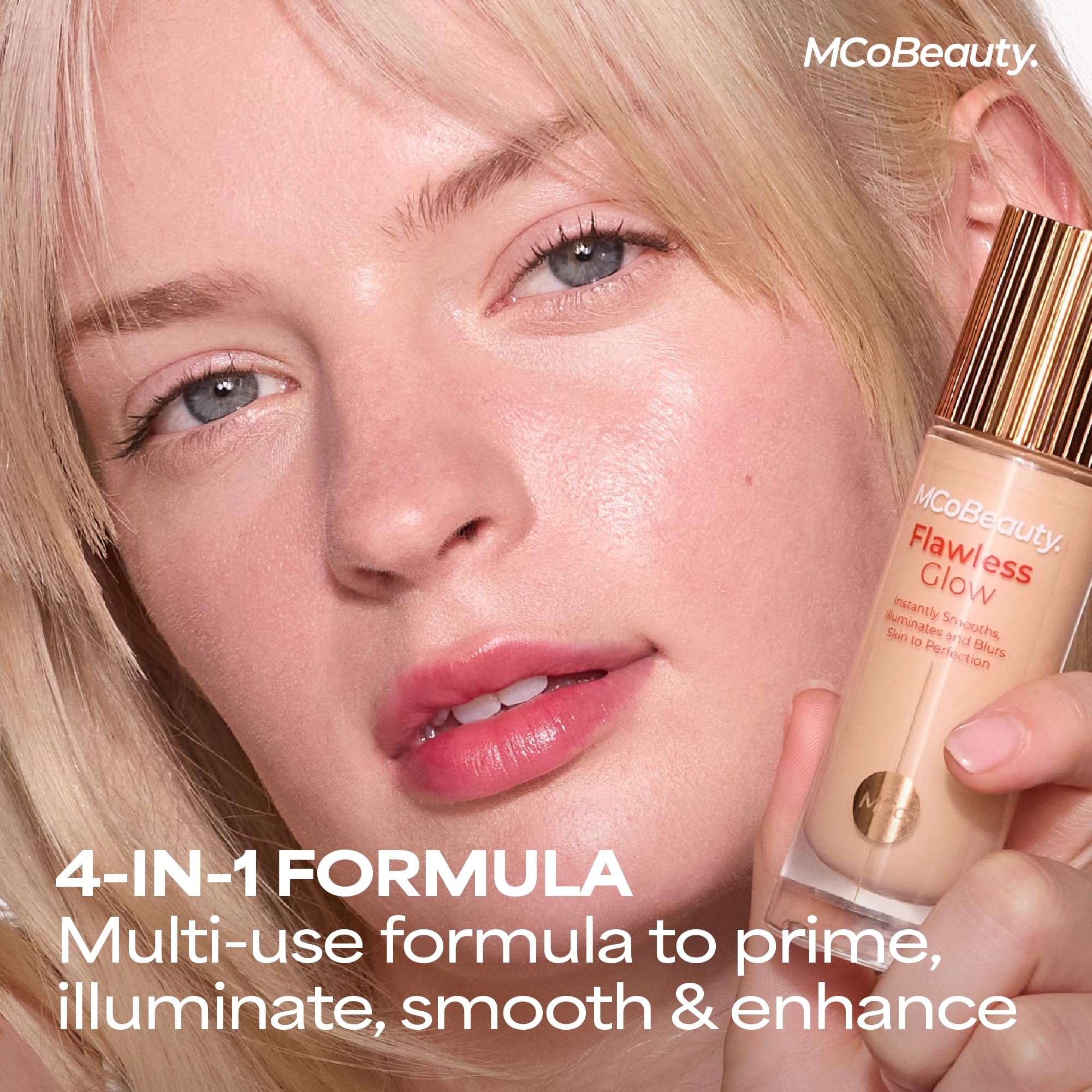 MCoBeauty Flawless Glow cheekbone luminosity close-up