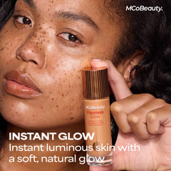 MCoBeauty Flawless Glow doe-foot applicator for precise, mess-free placement.