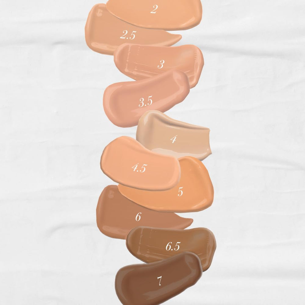 MCoBeauty Flawless Glow liquid-highlighter swatch on cheekbone