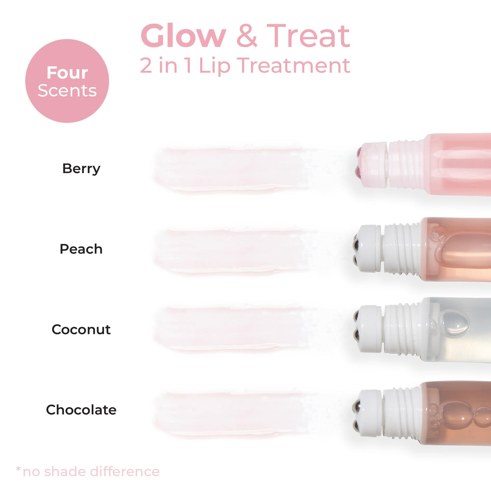 Peach scent enhances daily lip care routine with a playful touch.