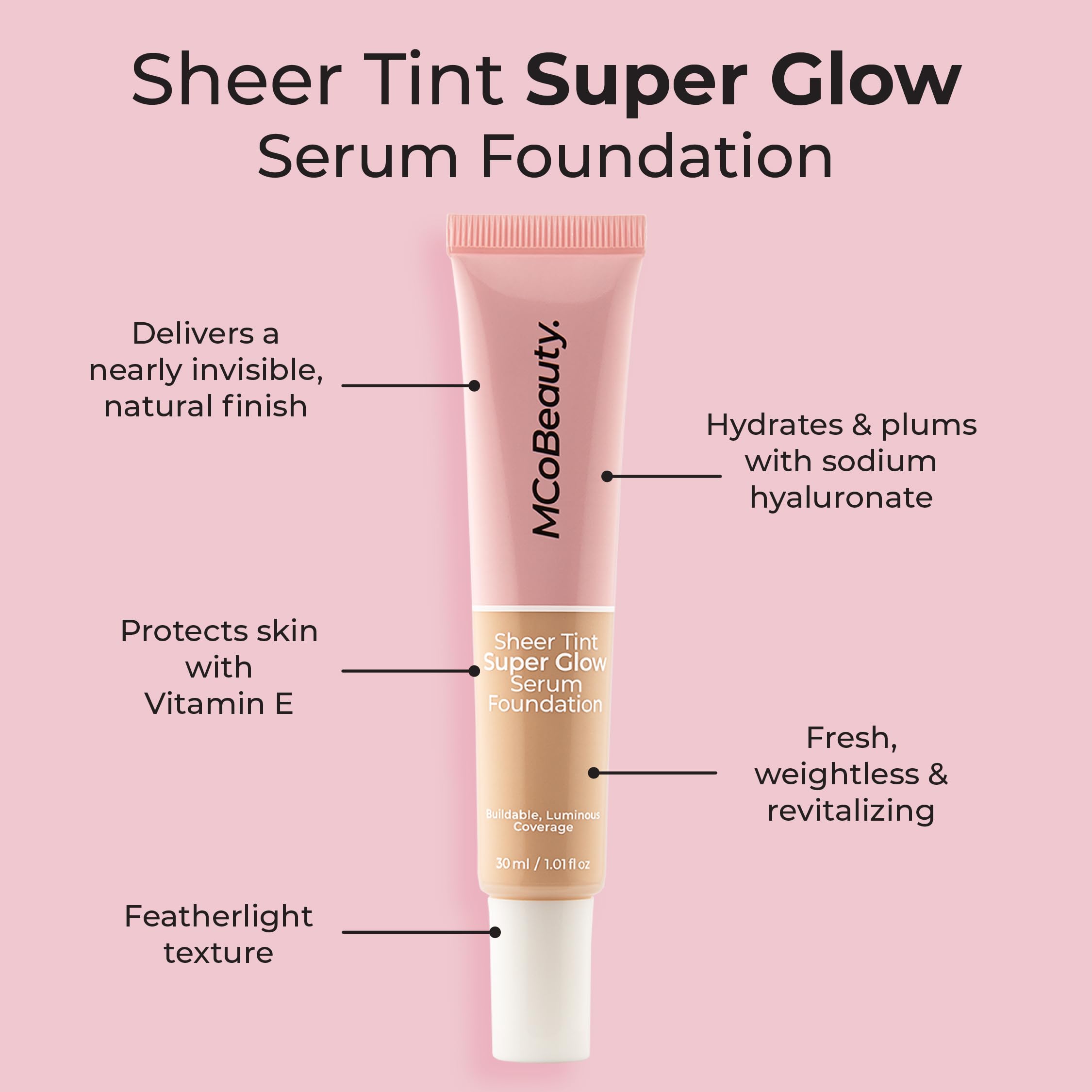 MCoBeauty smoothing texture with ultra filling spheres for refined skin finish