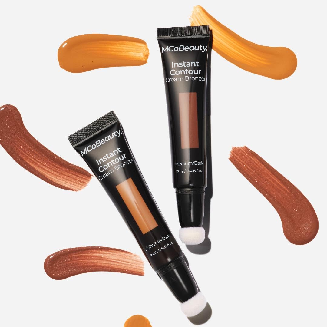 MCoBeauty Instant Contour Cream Bronzer targets cheekbones for a natural sculpt