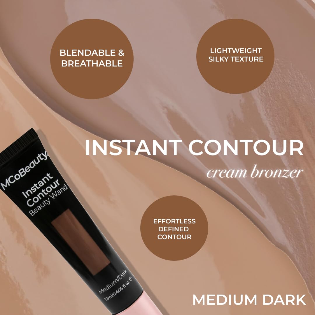 MCoBeauty Instant Contour Cream Bronzer packaging supports quick on-the-go use
