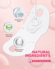 MCOMCE FairyFace hydrogel texture closeup highlights soothing moisture delivery.