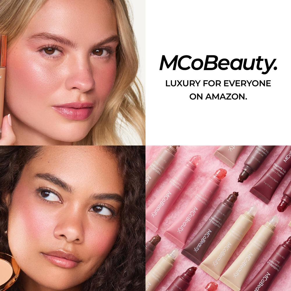 Creamy-glossy texture of MCoBeauty Fairy Floss on lips