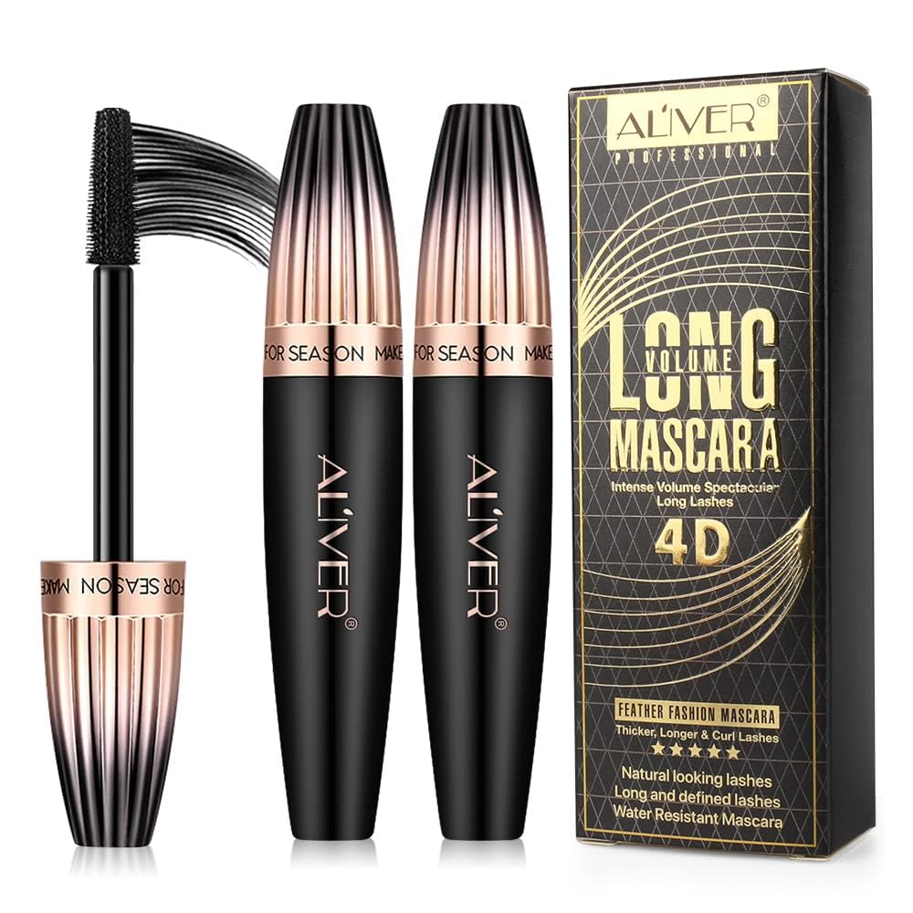 Mcukv 4D Silk Fiber Lash Mascara wand application for instant lift