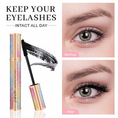 Mcukv waterproof mascara formula provides durable, smudge-resistant finish.