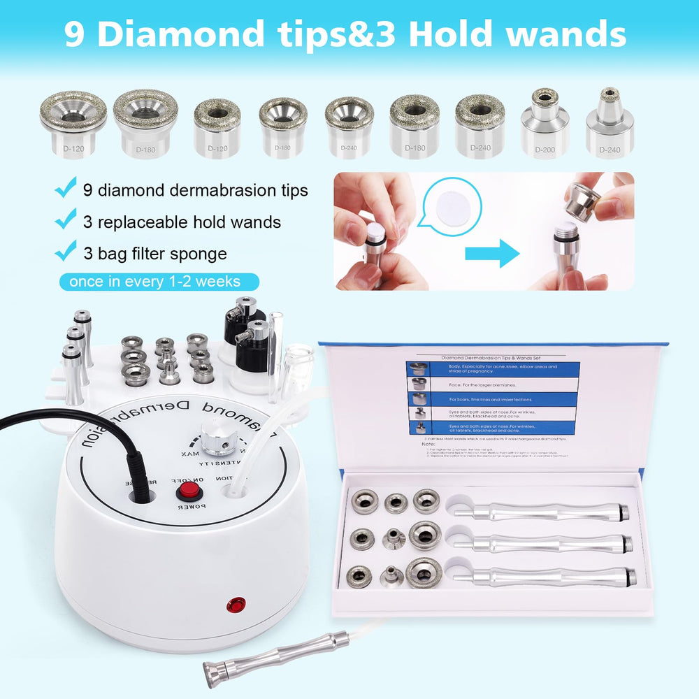 mcwdoit dermabrasion wand close-up for precise exfoliation