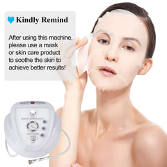 MCWDOIT Diamond Machine being used on the face for exfoliation and smoothing