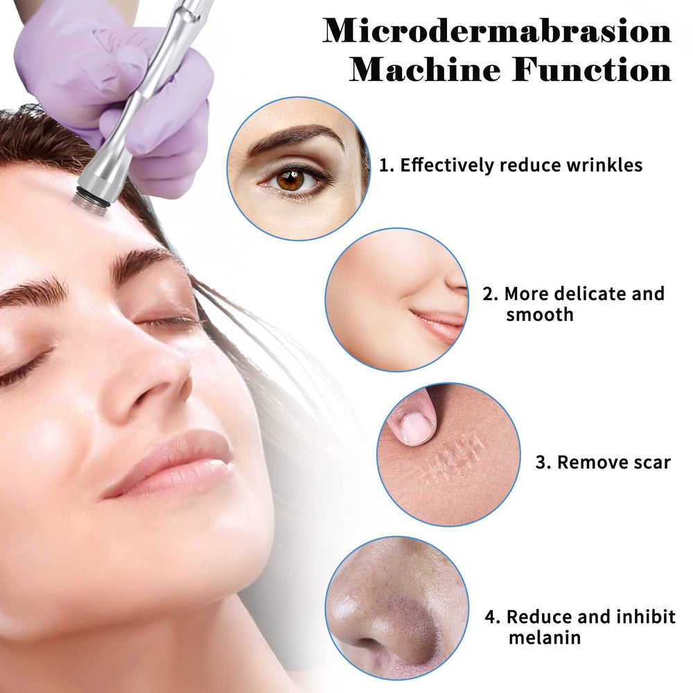 mcwdoit nine diamond heads set enables targeted exfoliation on face