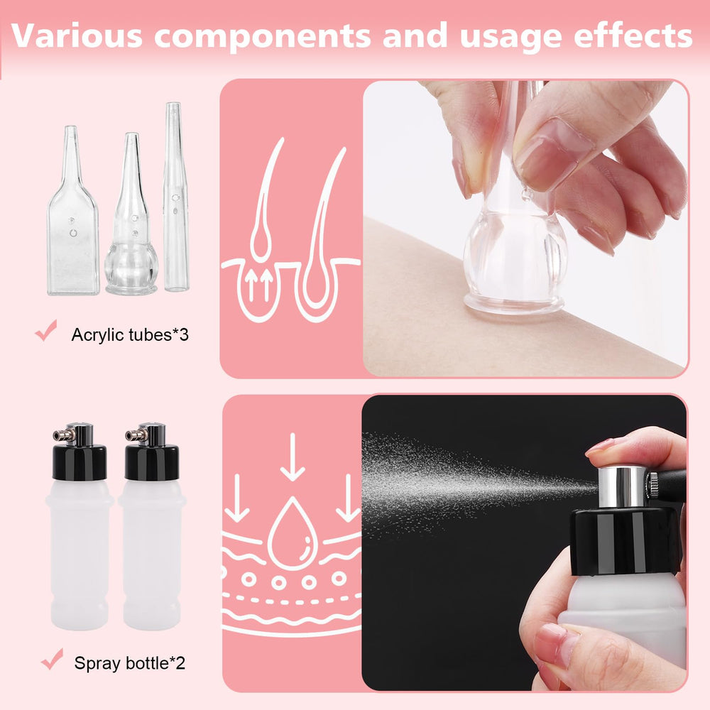 mcwdoit spray bottle enables controlled hydration during dermabrasion routines.