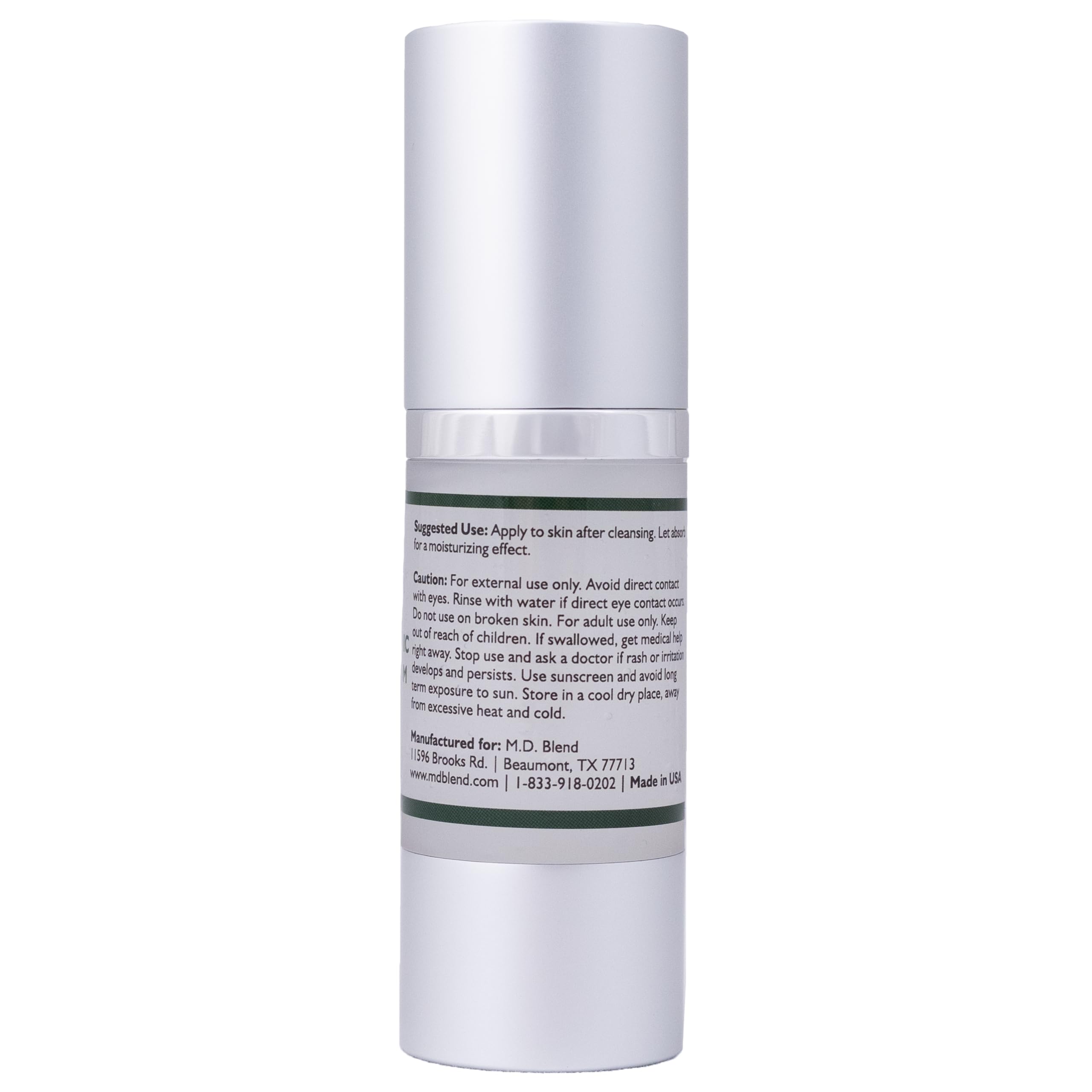 MD-Blend silky-serum texture glides onto skin for hydration