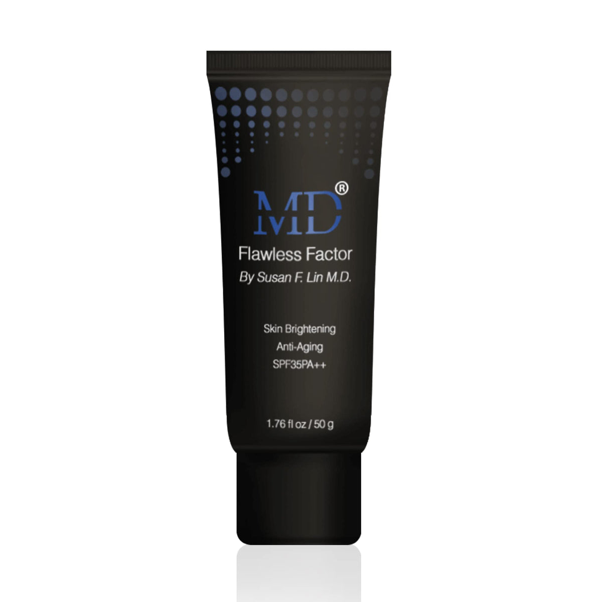 MD Flawless Factor BB Cream bottle pour for buildable coverage.
