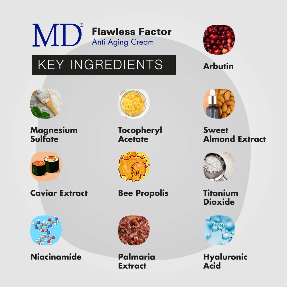 MD Flawless Factor BB Cream brightening effect on complexion.