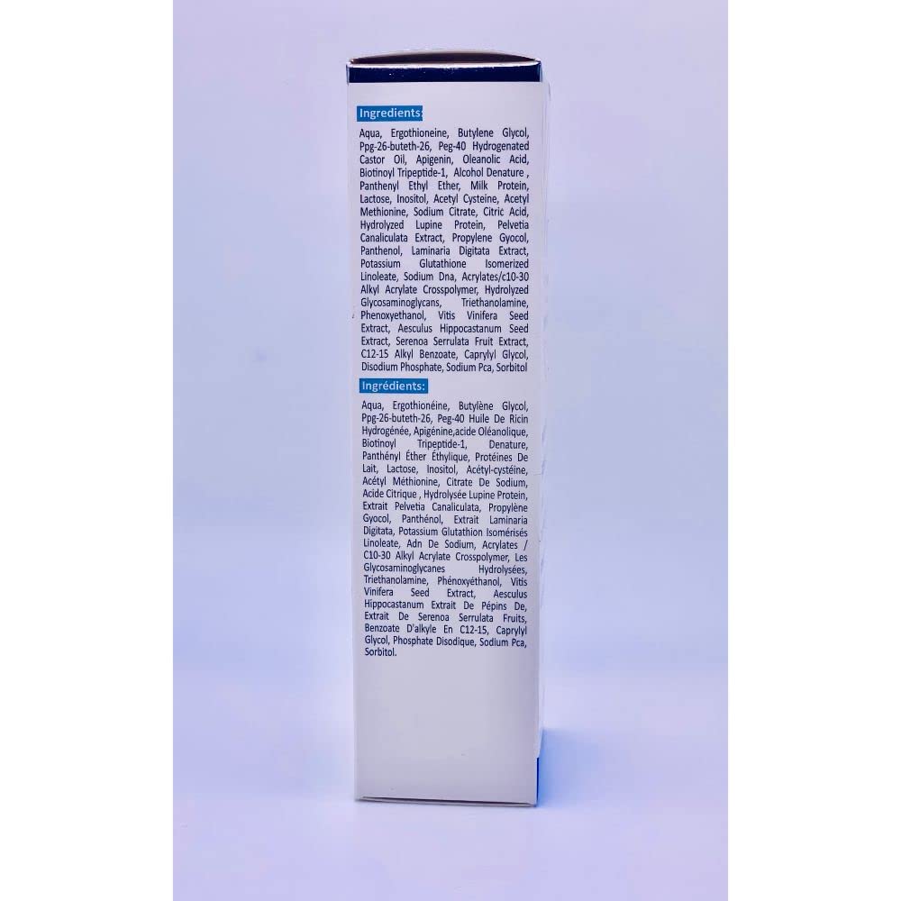 Product packaging on display for at-home hair wellness routine.