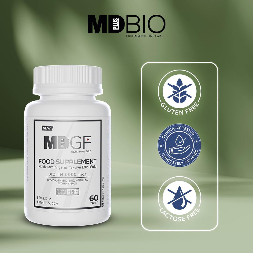 MD Plus Bio key ingredients: biotin, saw palmetto, zinc, iron