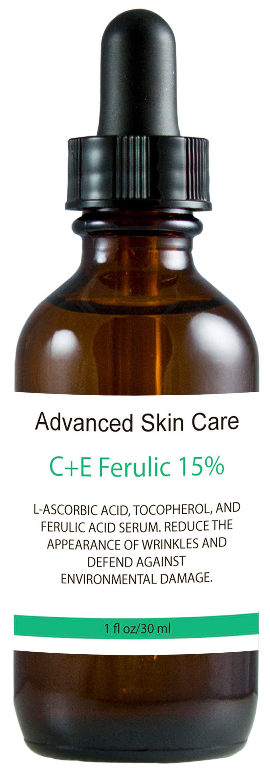 MD3 CE Ferulic Serum being applied to skin for daily antioxidant care.