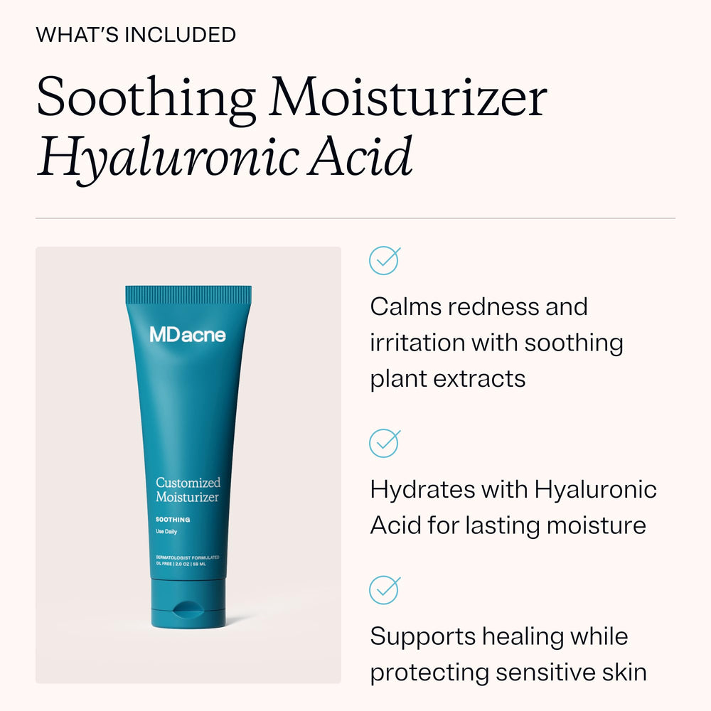 MDacne cream texture closeup highlights creamy consistency