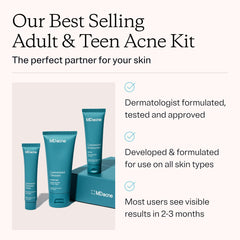 MDacne salicylic acid cleanser 0.5% clears pores and prepares skin for treatment.