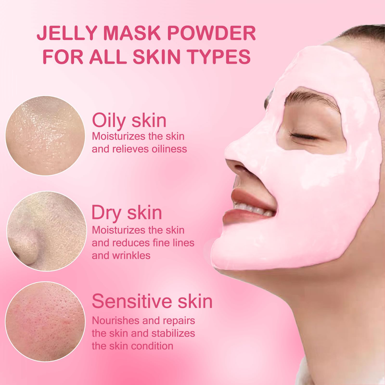 Mask applied on face demonstrating full-face coverage