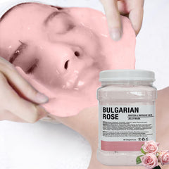 MDCEQP Jelly Mask Rose jar highlights the hydrating formula for radiant skin