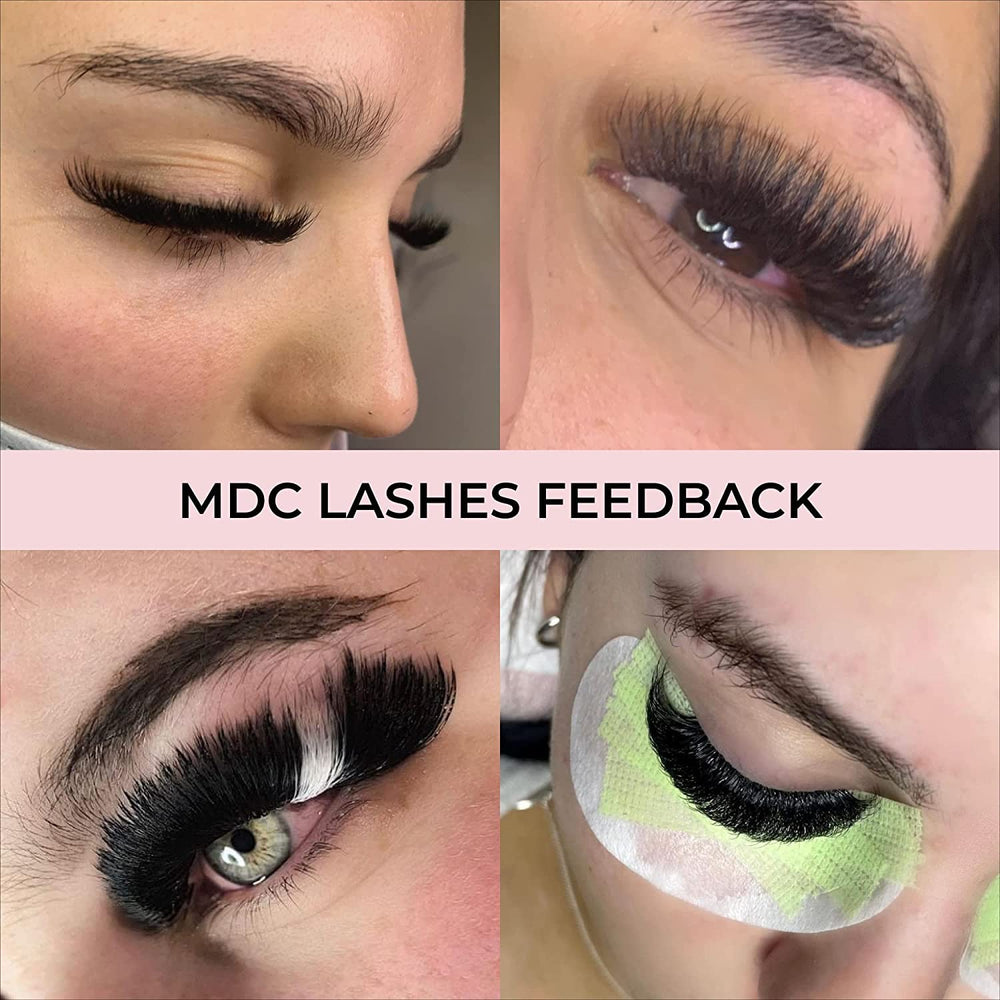 MDC LASHES Promade fans easy application saves time in lash artistry.