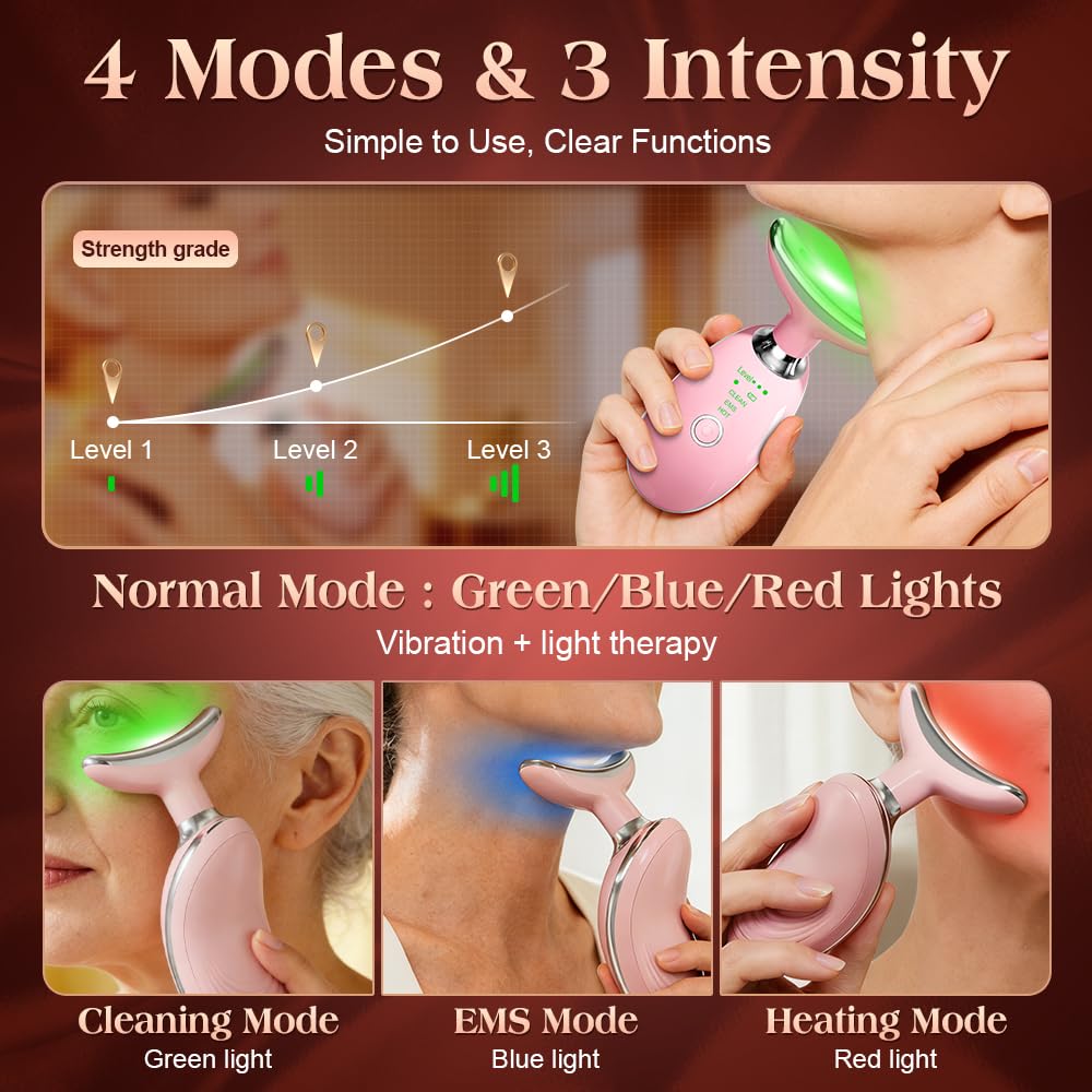 Mdewirt EMS micro-current mode supports facial toning and contouring.