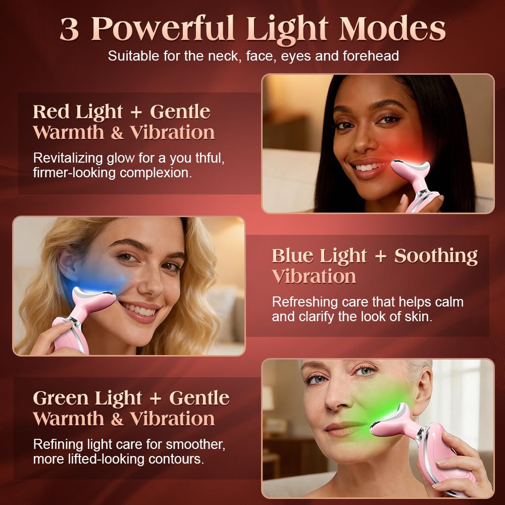 Mdewirt three-color modes provide targeted light therapy and warmth.