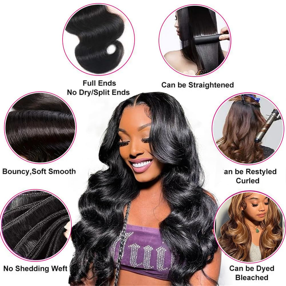 MDL 12A Body Wave Bundles silky hair feel and manageability.