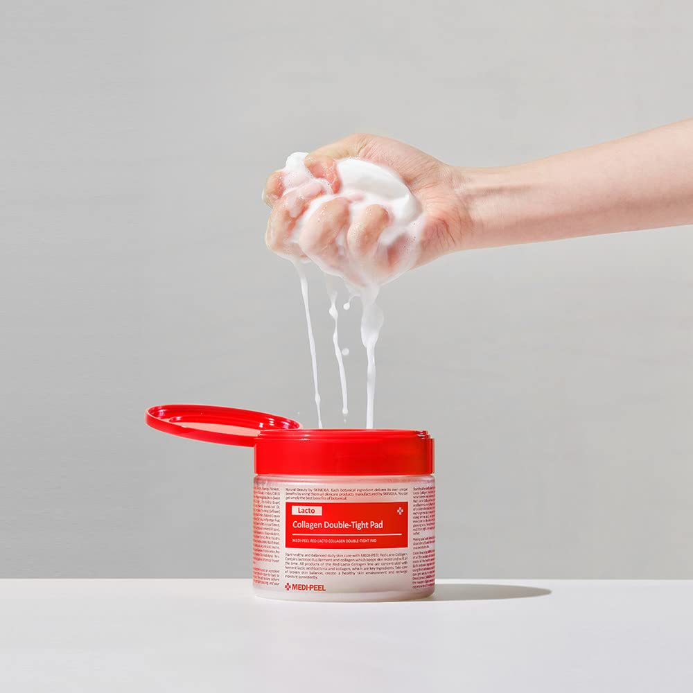 MDP pad in hand demonstrates daily exfoliation and skin cleansing