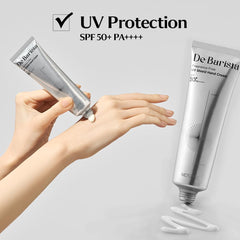 MD'S PICK De Barista Sun Shield Hand Cream fragrance-free formula for sensitive skin.