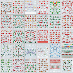 Mdscve Christmas tree nail stickers provide elegant holiday nails with lasting shine