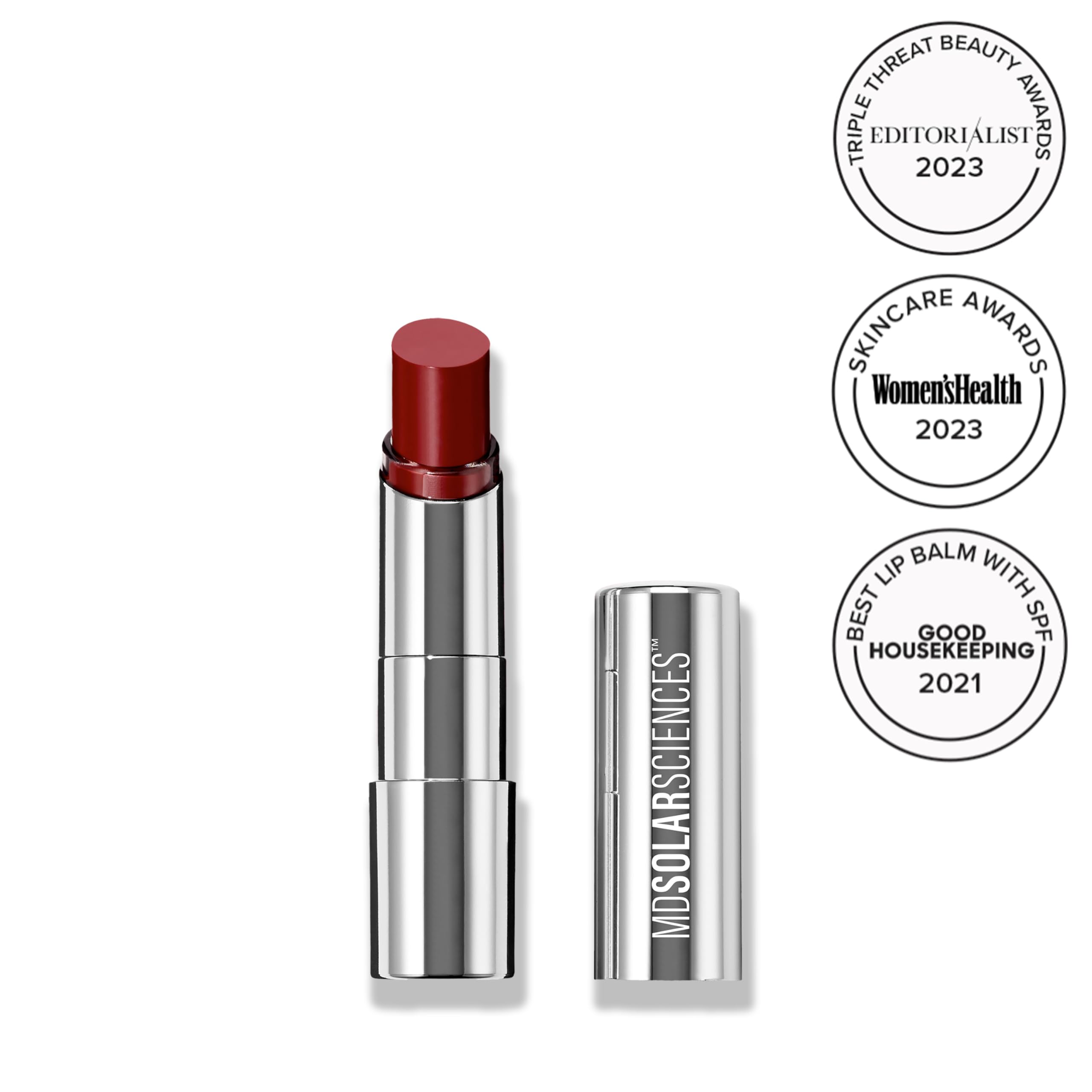 MDSolarSciences lip balm SPF30 packaging front highlighting vegan clean beauty