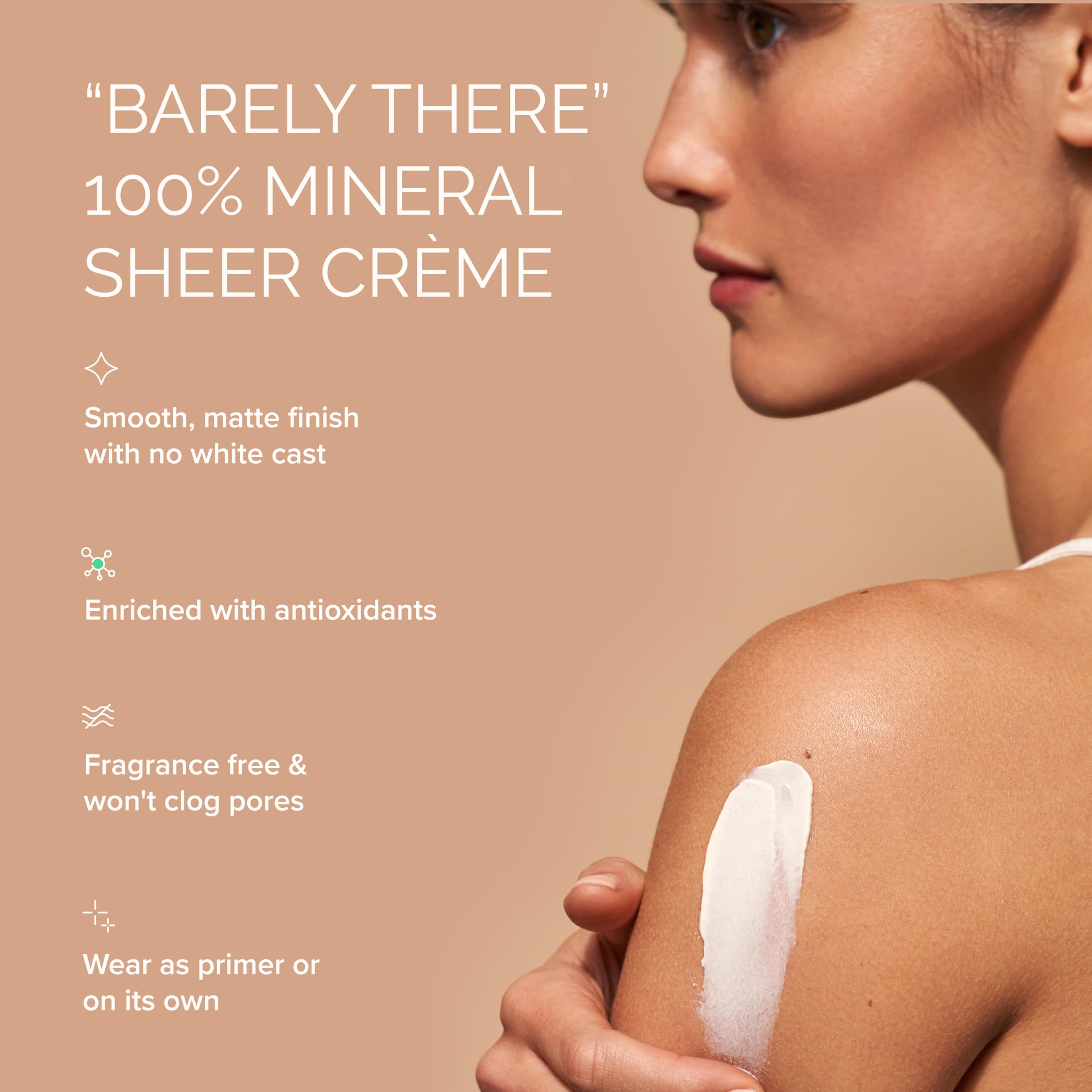 Antioxidants included in MDSolarSciences Mineral Creme Sunscreen SPF 50 support skin health