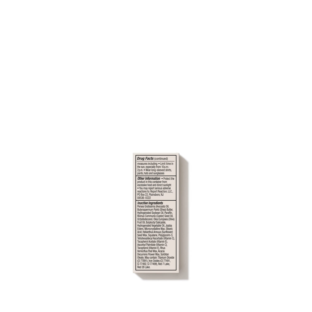 MDSolarSciences tinted balm on lips creating a natural glow.