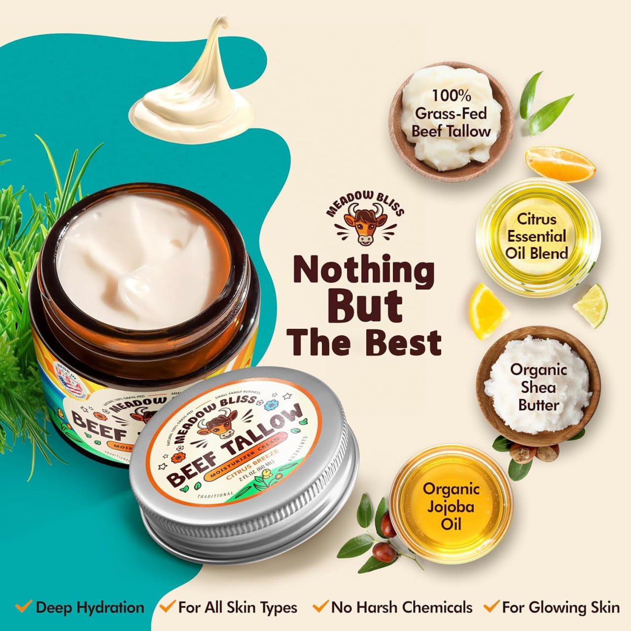Meadow Bliss hand and body cream smooths dry skin