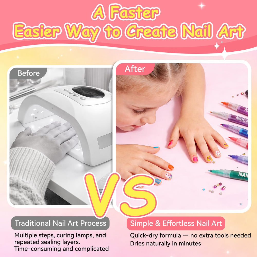 Mearens 12 color set for home manicure and creative designs