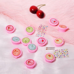 Mebtmel cupcake lip gloss assorted flavors offer fruity scents for daily fun.