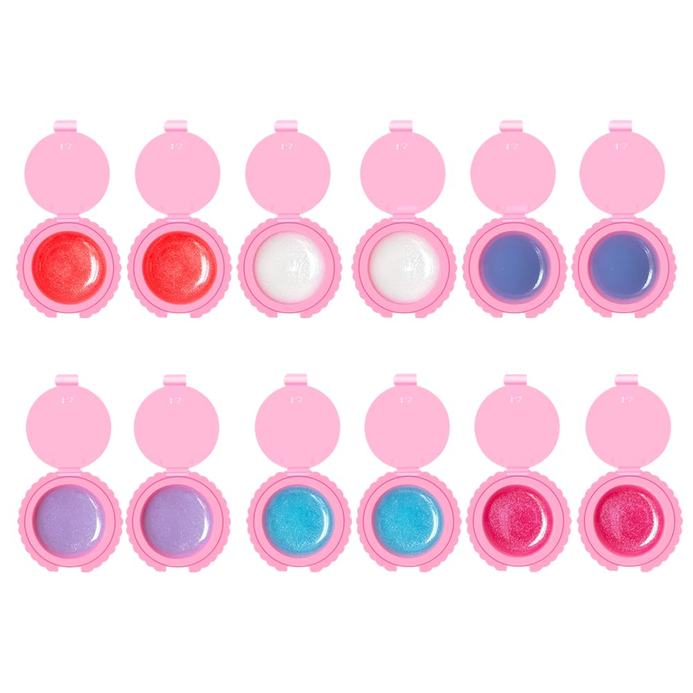 Mebtmel cupcake lip gloss small tubes close-up for portable lip care.