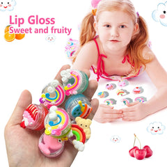 Mebtmel glitter lip gloss for kids with safe sparkle