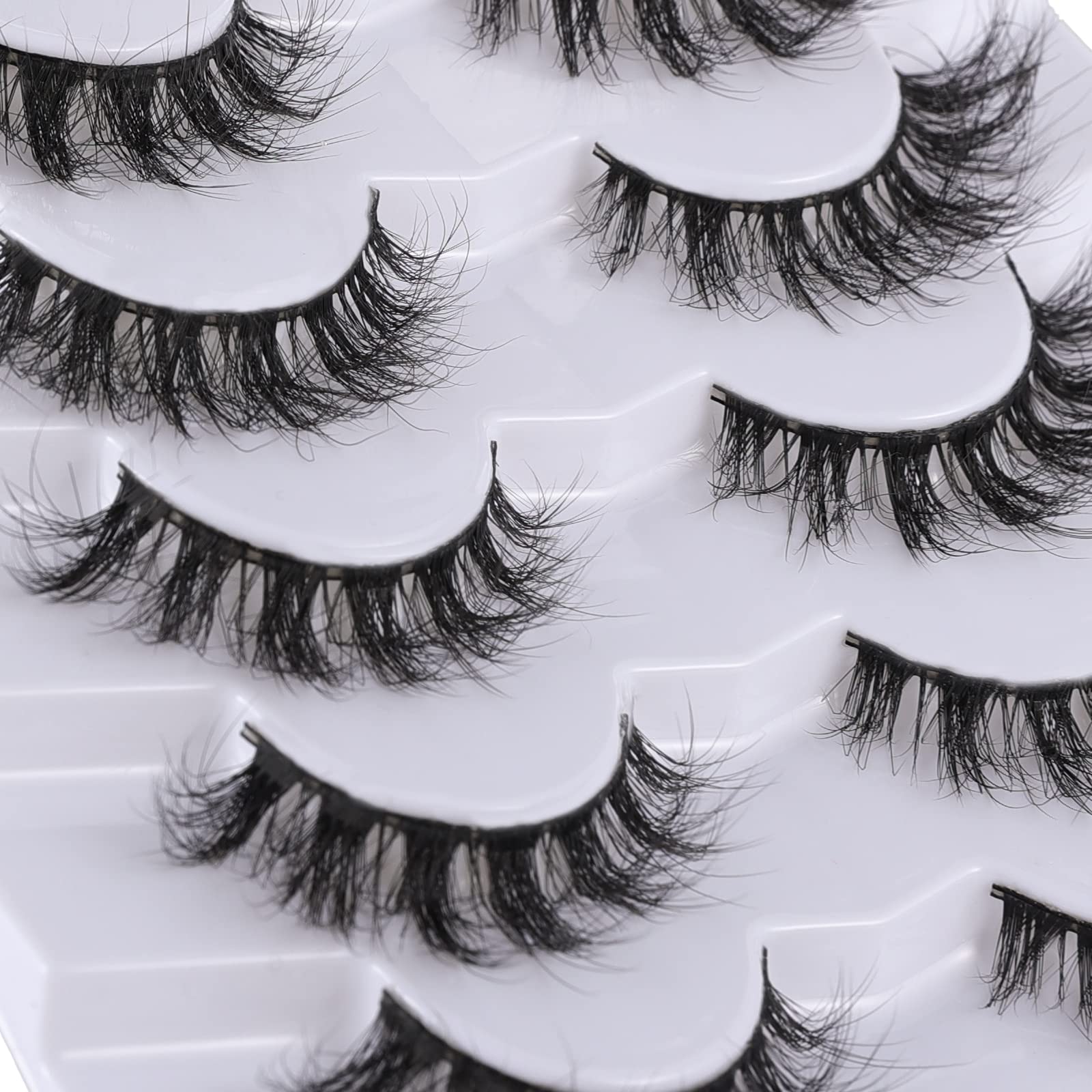 Mebver 8D fluffy wispy lashes with lightweight feel