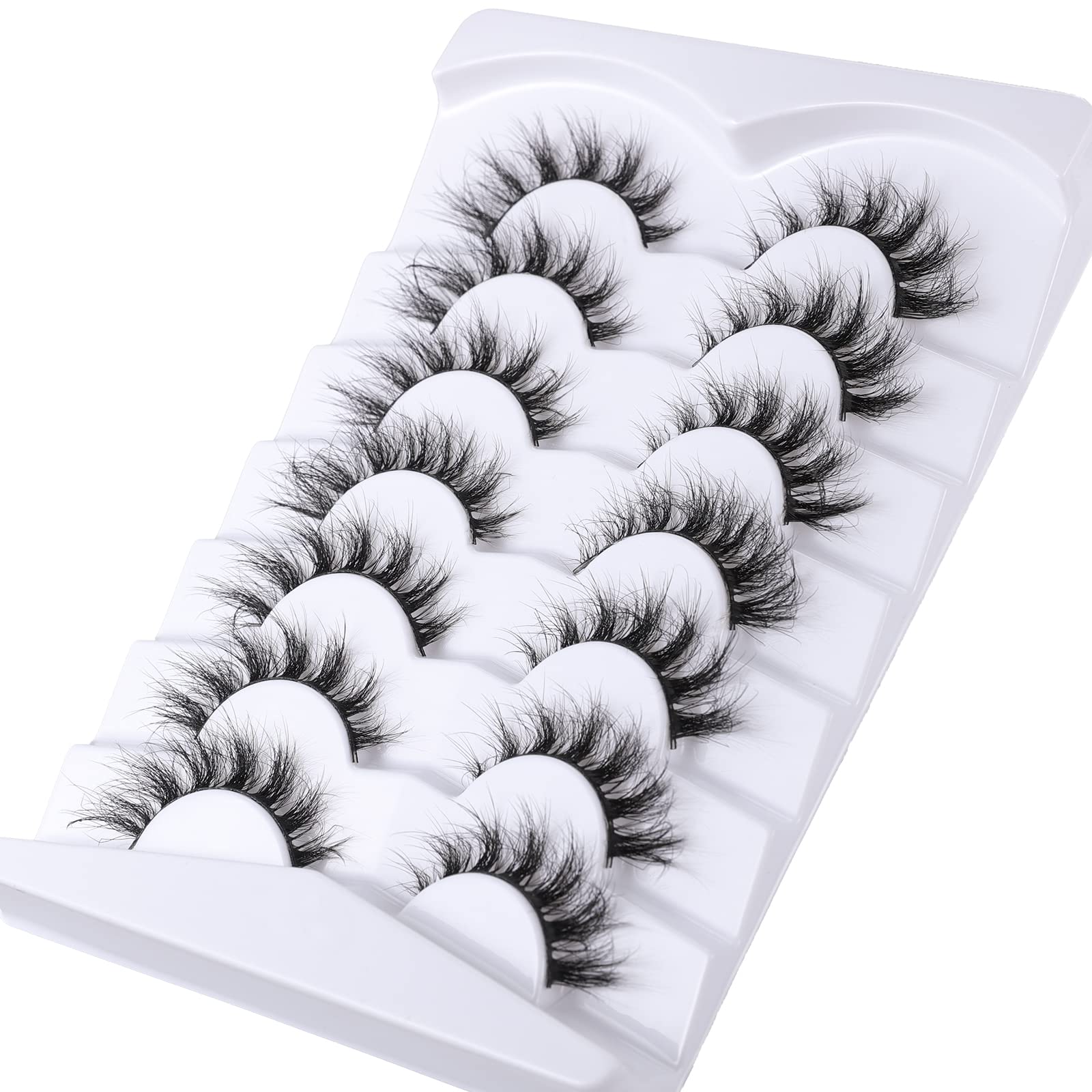 Mebver cat eye lashes creating a natural look and lift