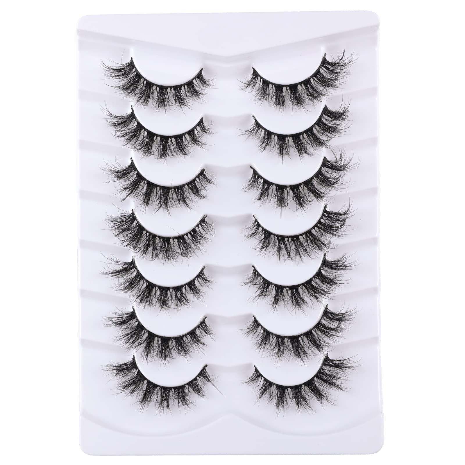 Mebver cat eye false lashes for natural, glamorous daily look