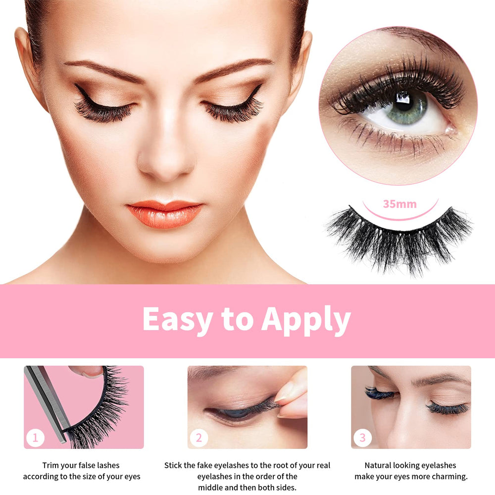 Mebver cruelty-free faux mink lashes offer a glamorous yet comfortable upgrade.